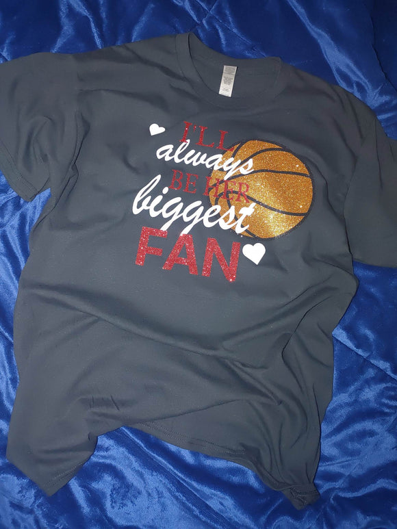 Biggest Fan Girls Basketball Player T-Shirt
