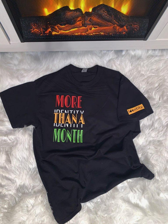 MORE THAN A MONTH - Black Short Sleeve